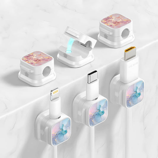 6 Pack Magnetic Cable Clips Cord Holder